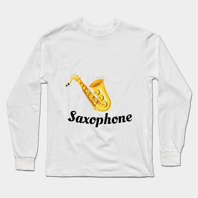 Saxophone Long Sleeve T-Shirt by ismailsahin